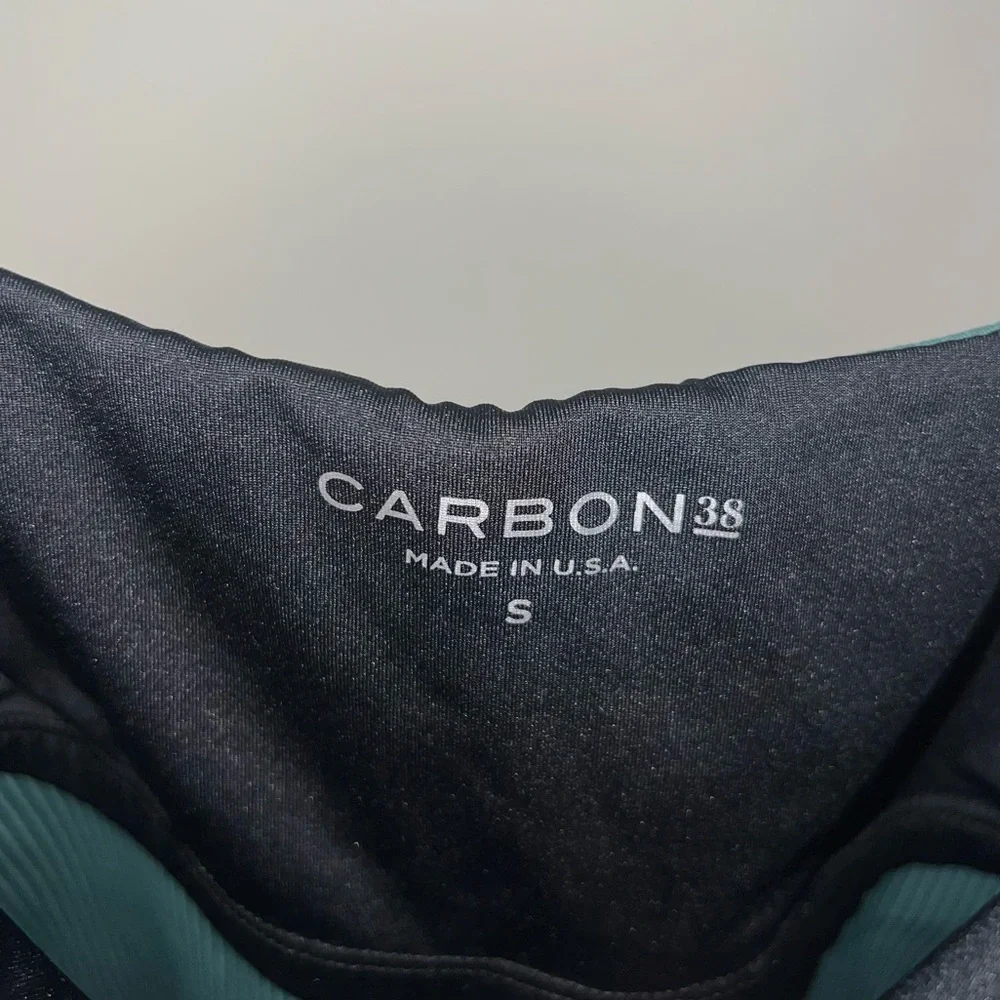 Carbon38 Green Ribbed Tank Top - Picture 4 of 5